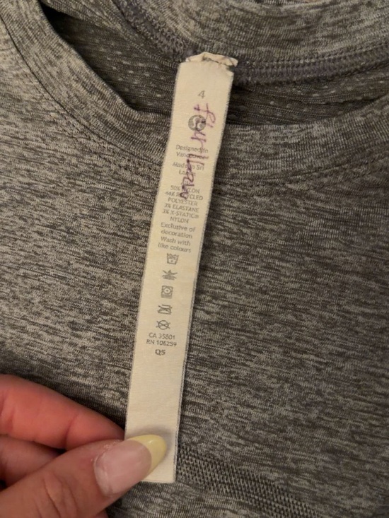 lululemon athletica Women's Short Sleeve Swiftly Tech Gray - Picture 3 of 4